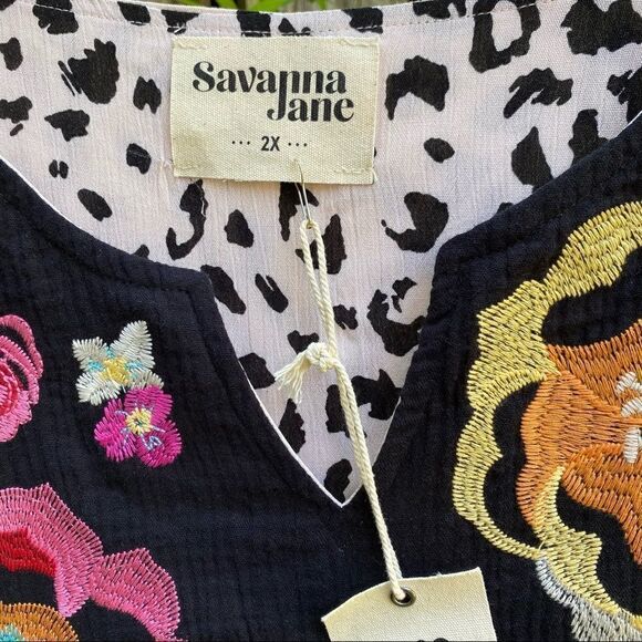 Savannah Jane Snow Leopard Dress Sz 2XL NWT - Picture 6 of 6